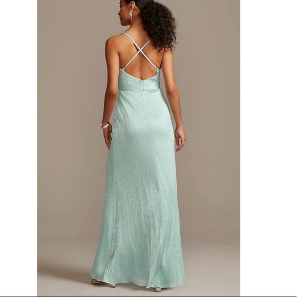 glittery green prom dress - Picture 2 of 2